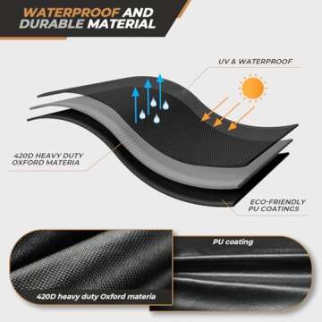 Egg Chair Cover Waterproof Double Egg Chair Covers for Outdoor Furniture 420D Patio Hanging Swing Chair Cover 91x80 inches