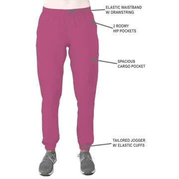 Green Town Women's Scrub Set - Stylish Jogger and V-Neck Top