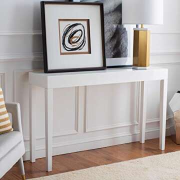 SAFAVIEH Home Collection Console Table - Classic White Design