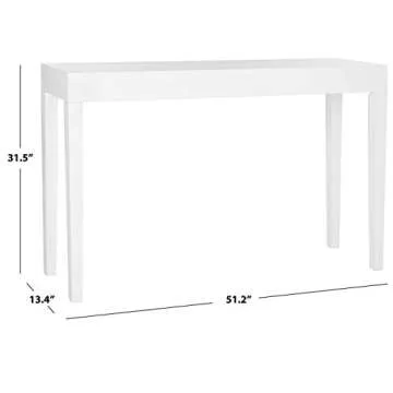 SAFAVIEH Console Table - Elegant White Finish for Your Home