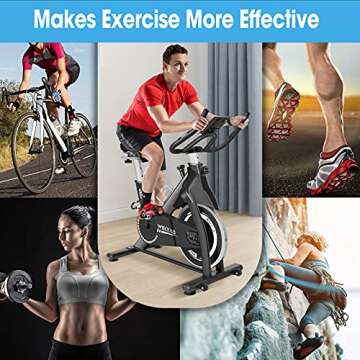 WELYAS Indoor Cycling Bike Stationary Exercise Bike - Ultimate Fitness Machine for Home Workouts