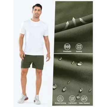 NORTHYARD Men's Athletic Running Shorts 7/9/5 Inch Quick Dry