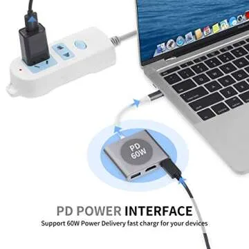 AISONK USB-C to HDMI 4K Adapter - Versatile Multiport Hub