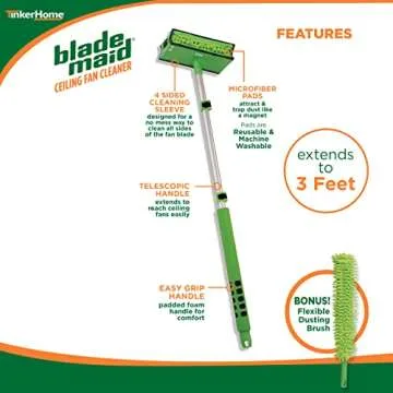Blade Maid Ceiling Fan Cleaner with Extendable Pole