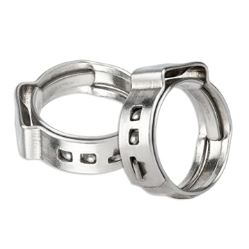 Reliable PEX Clamps - 50pcs 1/2 Inch Crimp Rings for Plumbing