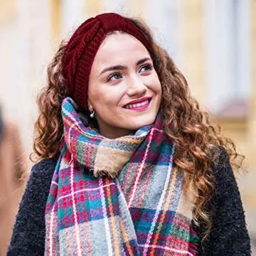 Warm & Stylish 4 Pack Winter Knit Headbands