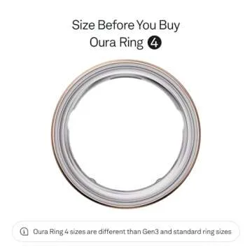 Oura Ring 4 - Rose Gold - Size 8 - Smart Ring - Size First with Oura Ring 4 Sizing Kit - Sleep Track...