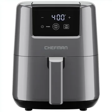 CHEFMAN 2 Qt Mini Air Fryer – Digital Space-Saving Compact Air Fryer with Nonstick and Dishwasher ...