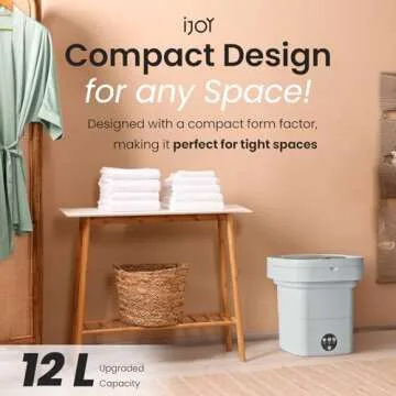 iJoy Large Capacity Portable Washing Machine for Small Spaces