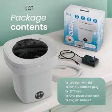 iJoy Large Capacity Portable Washing Machine for Small Spaces