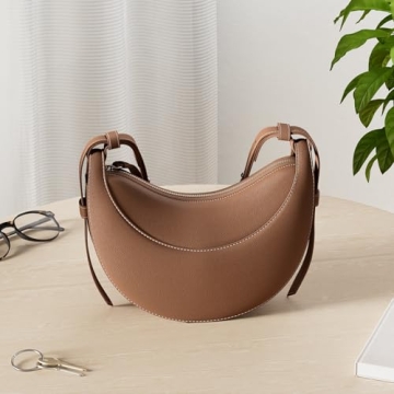 Saddle Bag for Women Shoulder Bag Crescent Purse Trendy Crossbody Bag Hobo Handbag