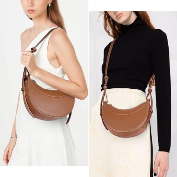 Saddle Bag for Women Shoulder Bag Crescent Purse Trendy Crossbody Bag Hobo Handbag