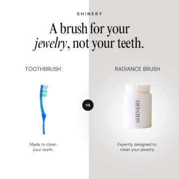 Shinery Radiance Brush - Luxury Jewelry Cleaning Brush, Professional Grade - Perfect for Rings, Neck...