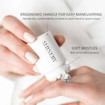 Shinery Radiance Brush - Luxury Jewelry Cleaning Brush, Professional Grade - Perfect for Rings, Necklaces, Bracelets, Earrings, and Watches - Must-Have for Jewelry Lovers