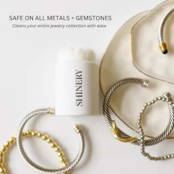 Shinery Radiance Brush - Luxury Jewelry Cleaning Brush, Professional Grade - Perfect for Rings, Necklaces, Bracelets, Earrings, and Watches - Must-Have for Jewelry Lovers