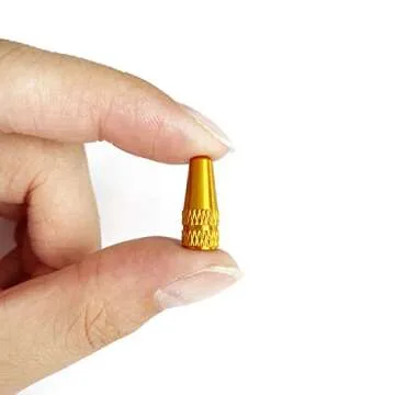 Winorda 40 Pieces 10 Colors Bike Tire Valve Stem Caps Aluminum French Bicycle Air Tire Caps Bike Valve Caps Presta Valve Caps Alloy