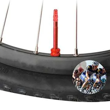 Winorda 40 Pieces 10 Colors Bike Tire Valve Stem Caps Aluminum French Bicycle Air Tire Caps Bike Valve Caps Presta Valve Caps Alloy