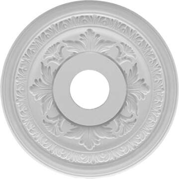 Ekena Millwork CMP16BA Baltimore Ceiling Medallion, 16"OD, Unfinished