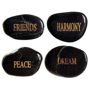Inspirational Rocks - Juvale 12-Pack Engraved Stone Gifts