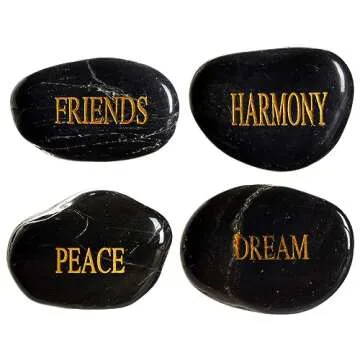 Inspirational Rocks - Juvale 12-Pack Engraved Stone Gifts