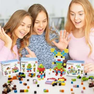 Picasso Cubes 0.5” Pixel Magnetic Puzzle Cube 200 Piece Mix & Match Sensory Toys STEAM Education L...