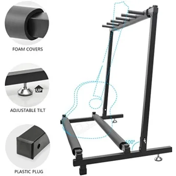 Morimoe Guitar Stand for 5 Guitars - Foldable Rack