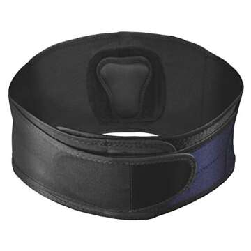 MUELLER Sports Medicine Adjustable Lumbar Back Brace with Removable Pad, Back Pain Relief Support for Men and Women, Ideal for Upper and Lower Back Pain, Sciatica, Scoliosis, Black, Small