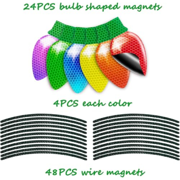 72PCS Christmas Car Decorations - Magnetic Ornaments