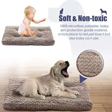 Ultra Soft MIXJOY Dog Bed Perfect for Crates and Homes