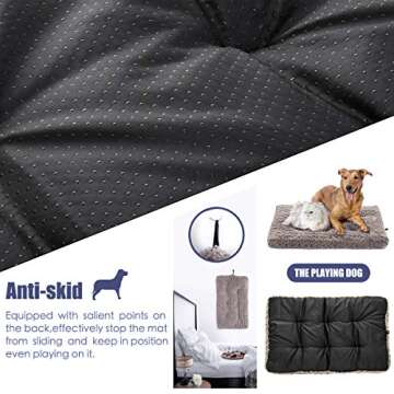 Ultra Soft MIXJOY Dog Bed Perfect for Crates and Homes