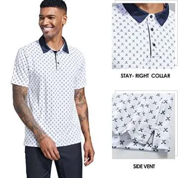 Ephemoca Men's Performance Dry Fit Golf Shirt - Comfort & Style