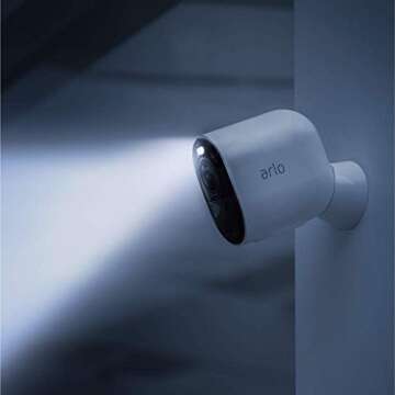 Arlo Ultra - 4K UHD Wire-Free Security 2 Camera System | Indoor/Outdoor with Color Night Vision, 180° View, 2-Way Audio, Spotlight, Siren | Compatible with Alexa and HomeKit | (VMS5240) (Renewed)