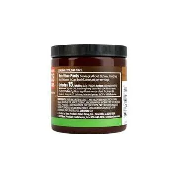 Orrington Farms Vegan Chicken Flavored Broth Base, Bring Flavor to Your Favorite Soups & Stews, Gluten Free, Vegetarian Friendly, Easy-to-Use, 6oz Jar