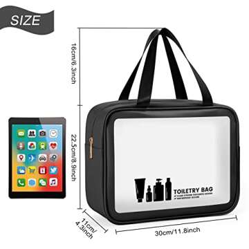 MAANGE Waterproof Toiletry Bag - Travel Organizer for All Needs