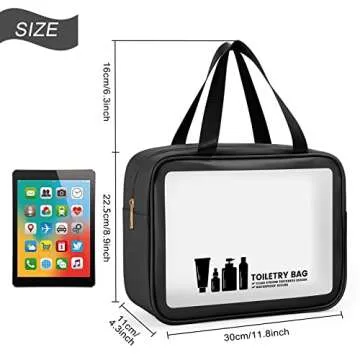 MAANGE Waterproof Toiletry Bag - Travel Organizer for All Needs