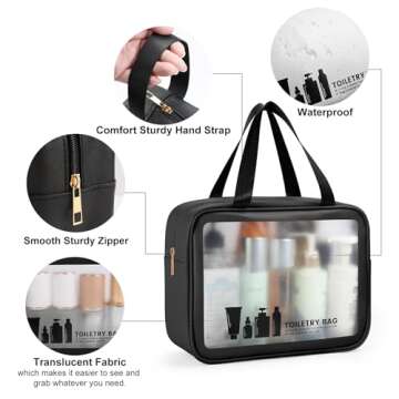 MAANGE Waterproof Toiletry Bag - Travel Organizer for All Needs