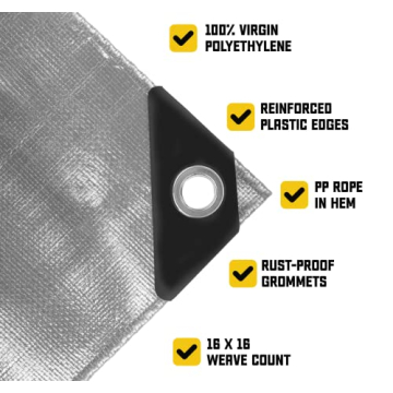 Core Tarps 20 Mil Heavy Duty Tarp - Waterproof & UV Resistant