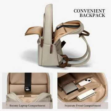 GOLF SUPAGS Slim Backpack for Women, 15.6 Inch