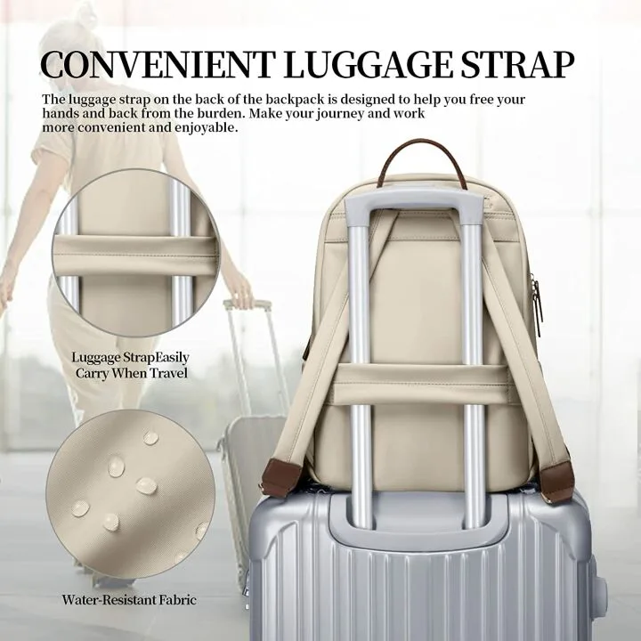 GOLF SUPAGS Slim Backpack for Women, 15.6 Inch