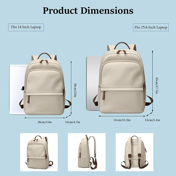 GOLF SUPAGS Slim Backpack for Women, 15.6 Inch