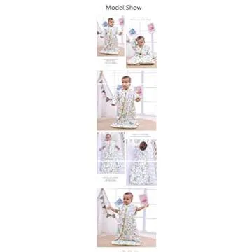 OuYun Organic Cotton Baby Sleeping Bag with Detachable Sleeves