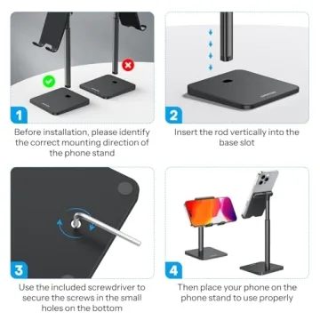 OMOTON Adjustable Phone Stand for All Smartphones
