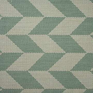 Nicole Miller New York Patio Country Calla Contemporary Herringbone Indoor/Outdoor Area Rug, Beige/Green, 6'6"x9'2"