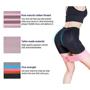 EILISON Glamfit Booty Resistance Bands Set for Women