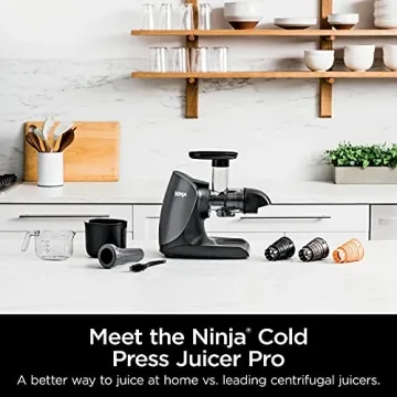 Ninja JC101 Cold Press Juicer for Effortless, Healthy Juicing