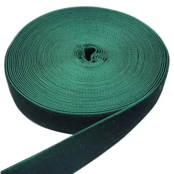 Luxurious Dark Green Velvet Ribbon - 10 Yards of Crafting Elegance