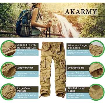AKARMY Cargo Pants for Women - Durable and Stylish