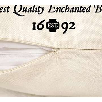 4TH Emotion Halloween Decor Pillow Covers 18x18 Set of 4 Halloween Decorations Hocus Pocus Farmhouse Saying Outdoor Fall Pillows Decorative Throw Cushion Case for Home Couch TH023-18