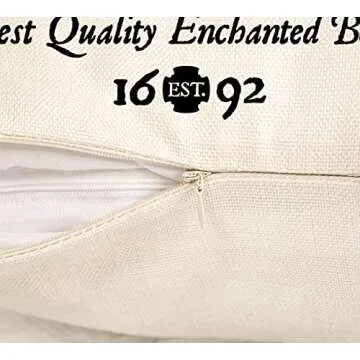 4TH Emotion Halloween Decor Pillow Covers 18x18 Set of 4 Halloween Decorations Hocus Pocus Farmhouse Saying Outdoor Fall Pillows Decorative Throw Cushion Case for Home Couch TH023-18