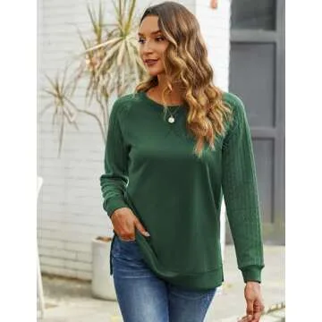 Zeagoo Women’s Stylish Long Sleeve Tunic Top for Fall